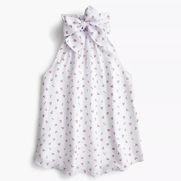 J. Crew Tops - J. Crew Cherry Print Halter Top